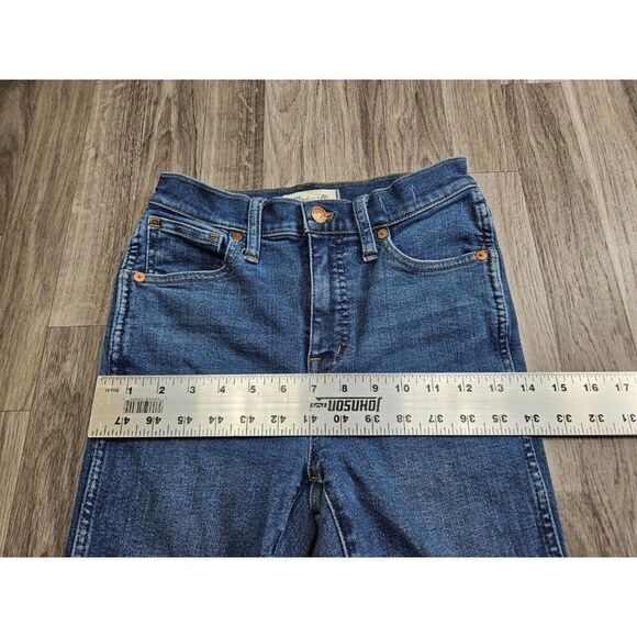 Madewell Womens Size 24 T High Rise Skinny Pockets Denim Blue Jeans - Picture 10 of 13